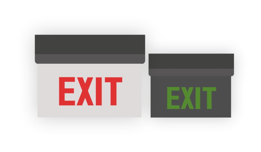 Emergency Exit lights